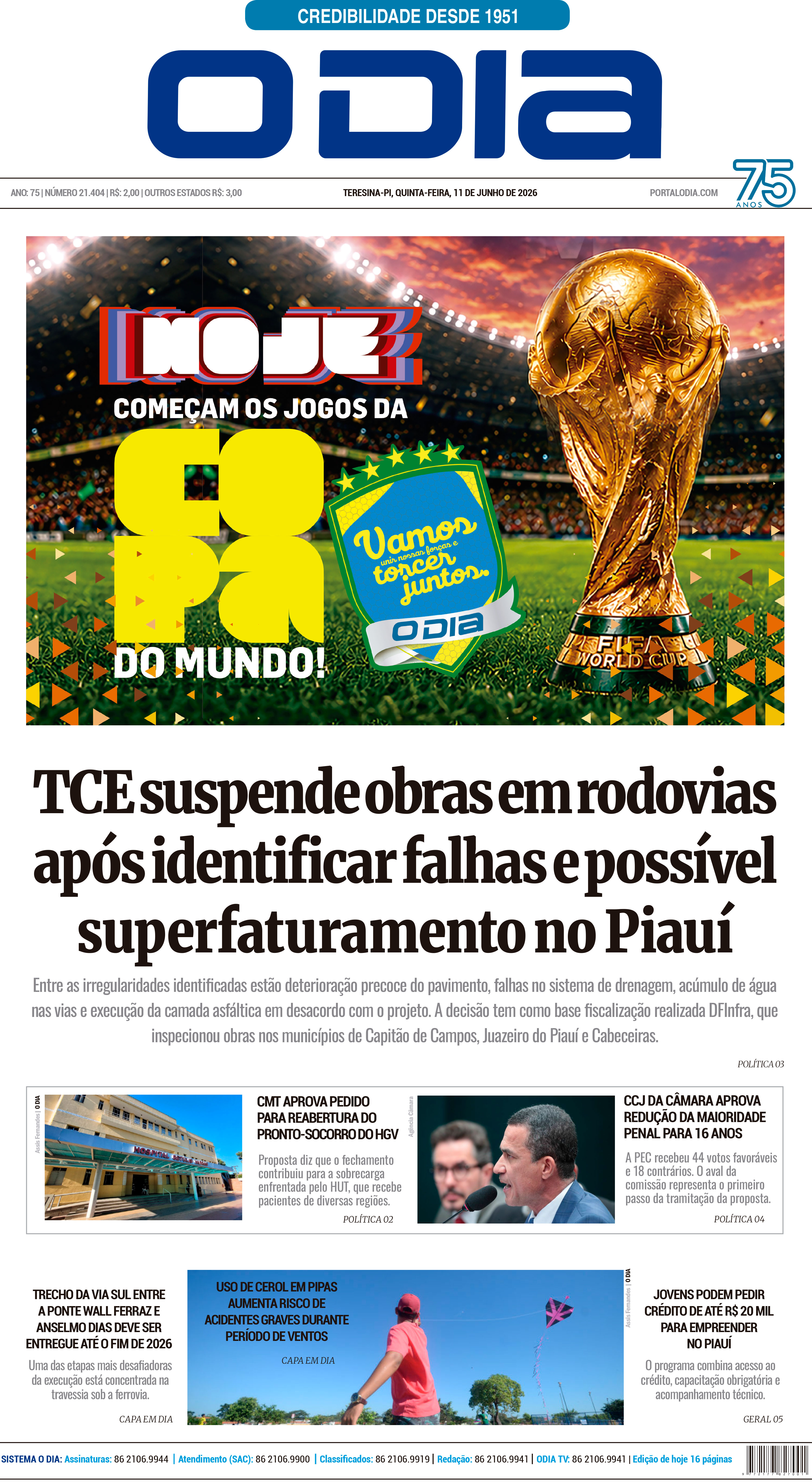 Jornal O Dia - Quinta-feira, 11 de junho de 2026