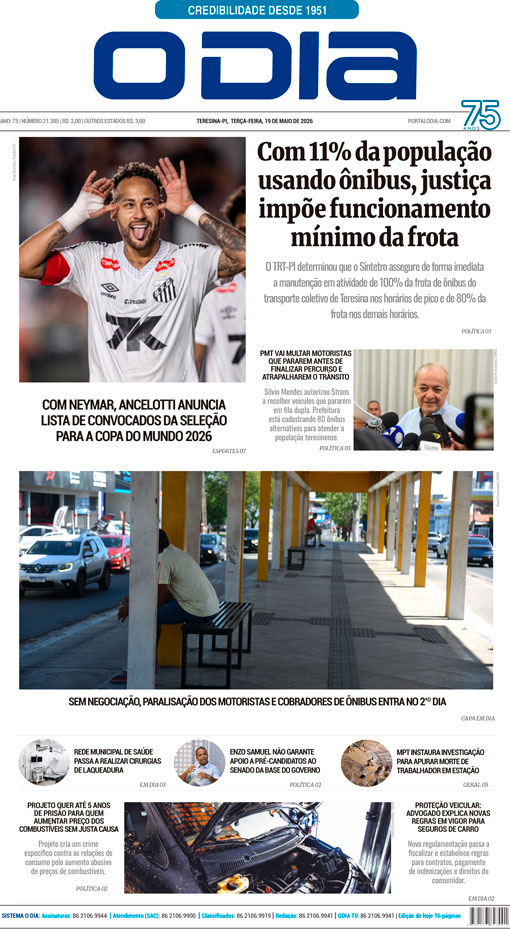 Jornal O Dia - Terça-feira, 19 de maio de 2026