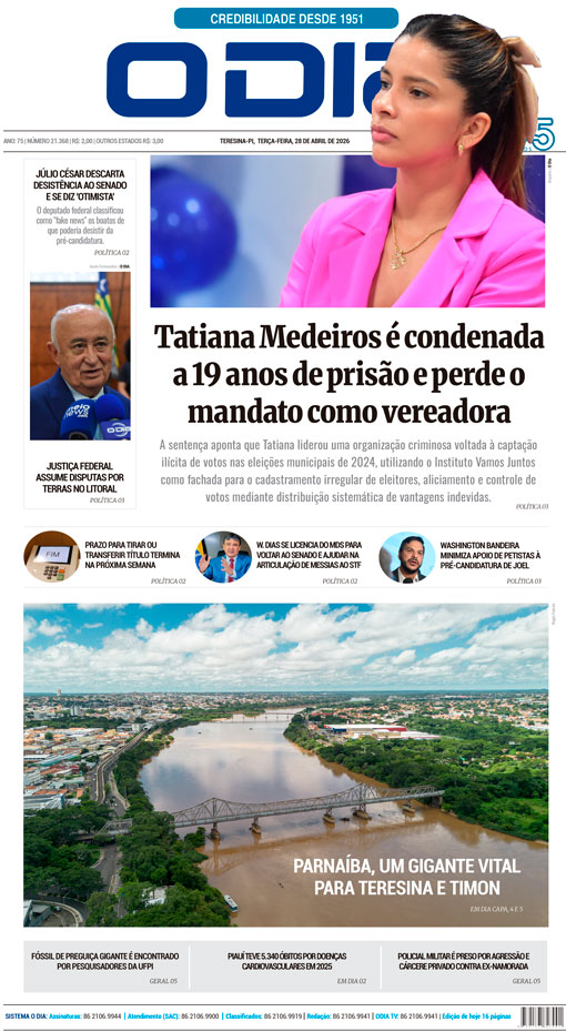Jornal O Dia - Terça-feira, 28 de abril de 2026