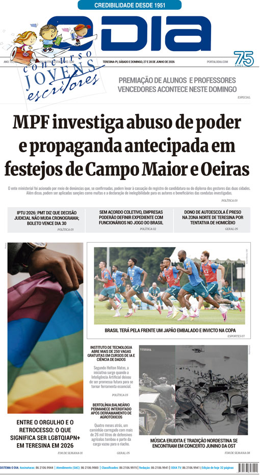 Jornal O Dia - Sábado, 27 de junho de 2026